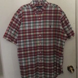 Polo Ralph Lauren plaid mens short sleeve shirt xl